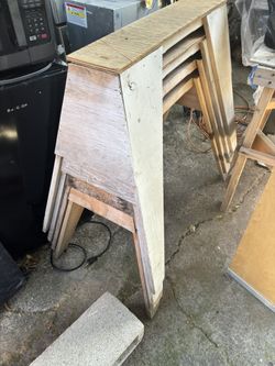 Set of Four Saw Horse 