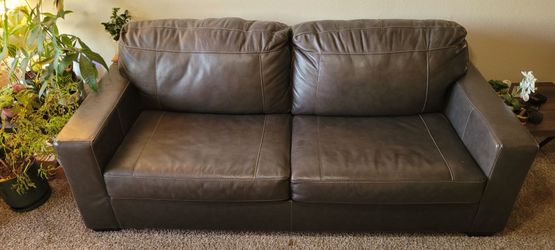 Leather Couch.