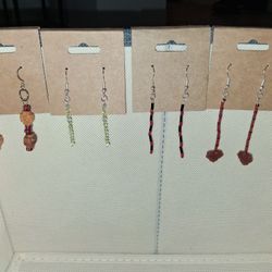 Large Lot Of Handmade Vintage Earrings