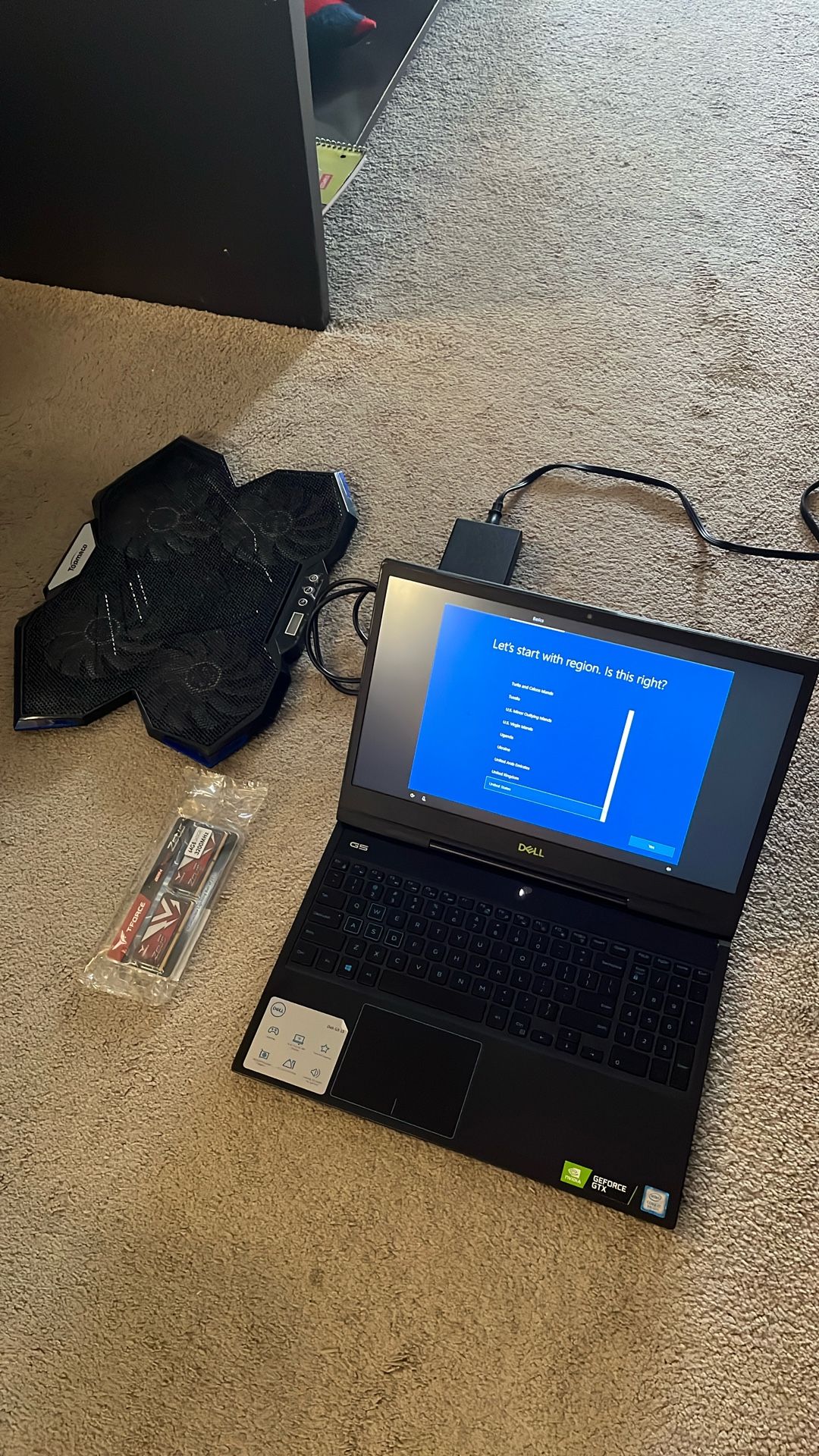 Dell G5 15 + Cooling Pad + 64 GB RAM