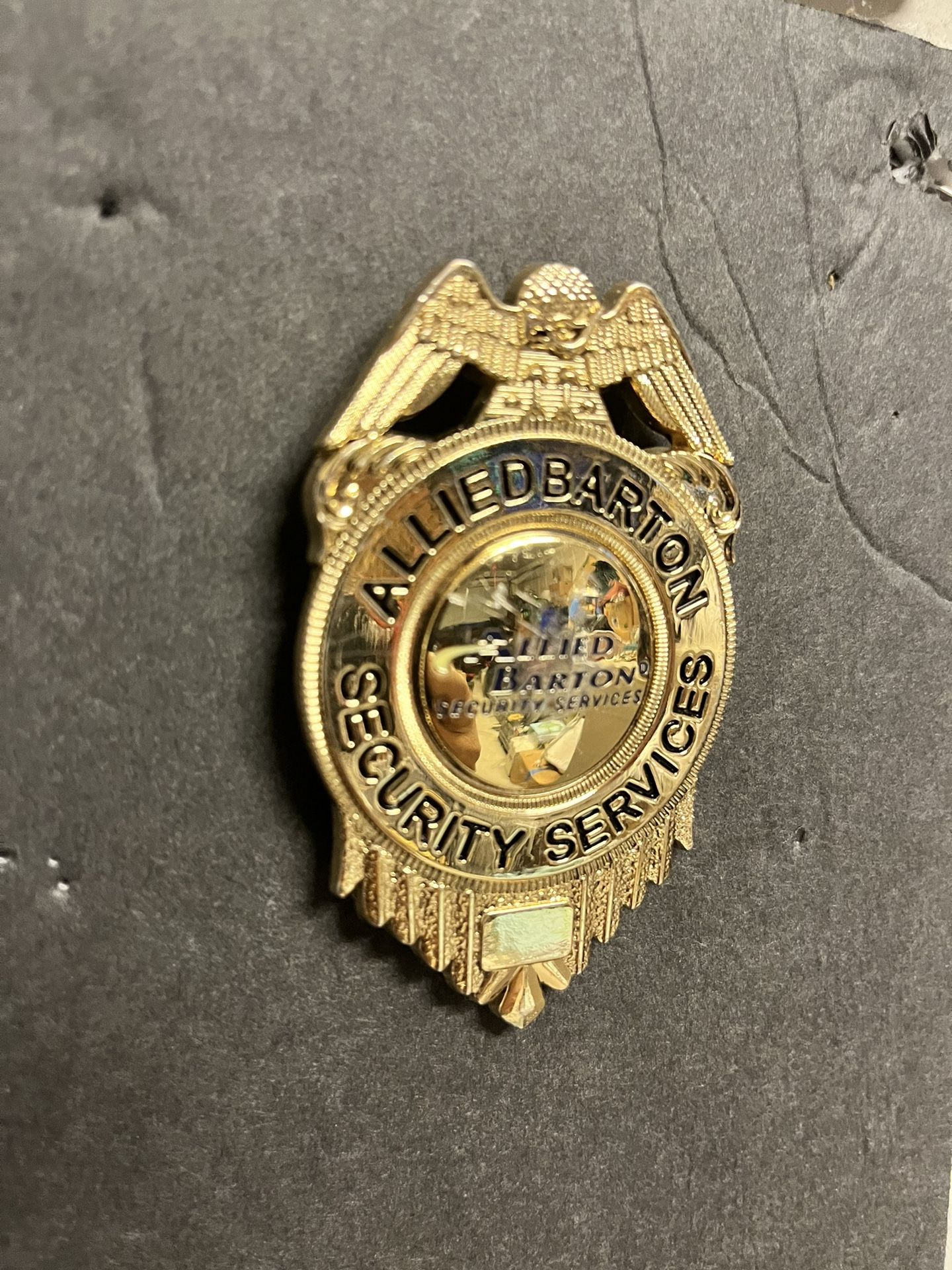Set Of 5 Allied Barton Badge Rare Obsolete Police