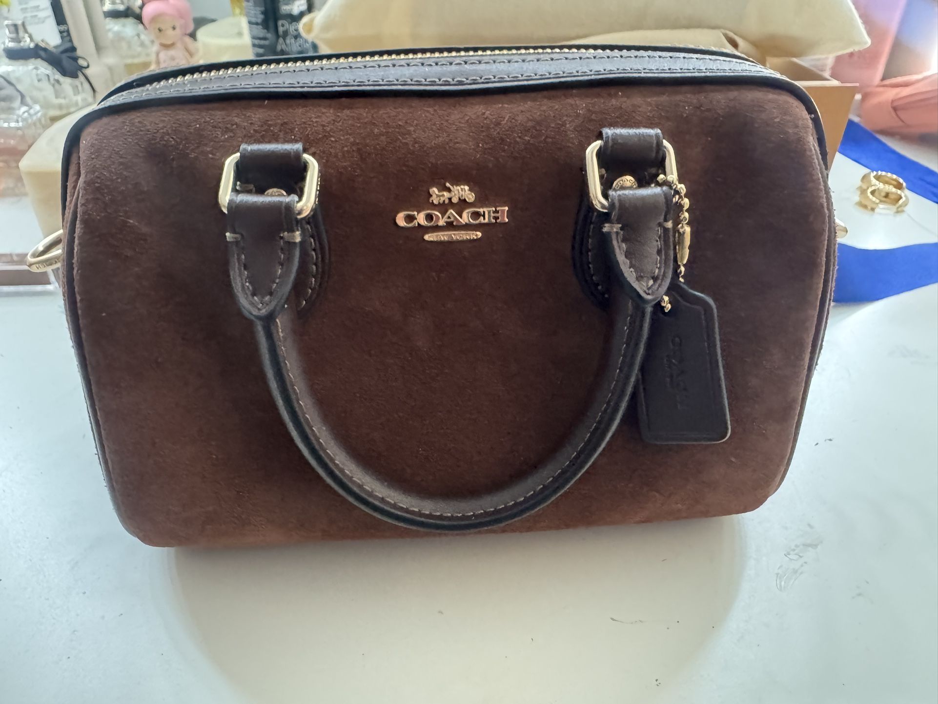 Coach Suede Mini Rowan