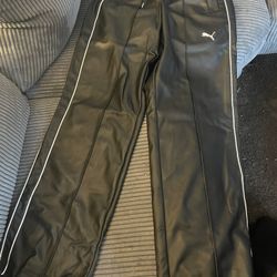 A Small Size Puma Leather Pants