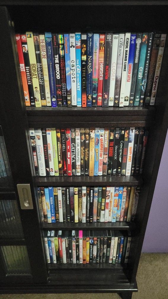DVD Collection With Beautiful Cabinet