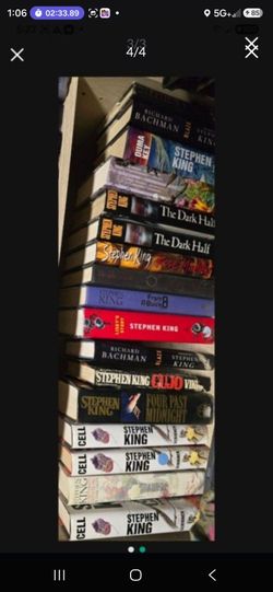 Stephen king books  $10 - $20 each