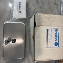 “Bradley 6542 Commercial Stainless Steel Soap Dispenser – Heavy Duty Restroom Fixture”