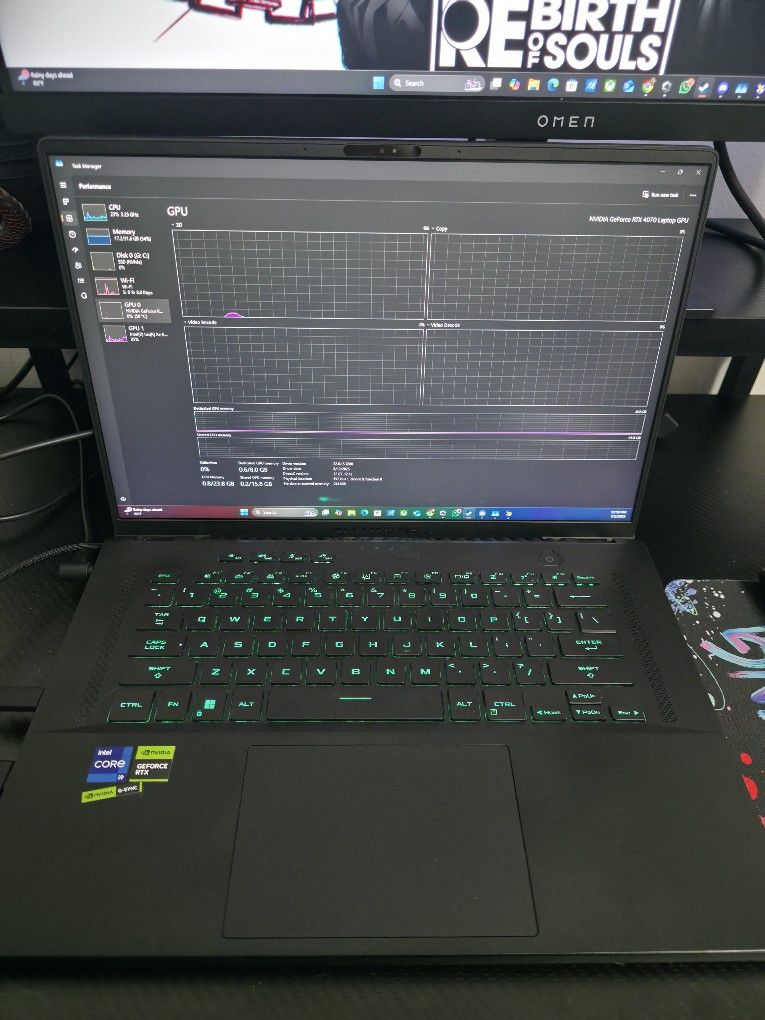 ASUS ROG Zephyrus M16 – RTX 4070 / i9 / 32GB RAM / 1TB SSD – Excellent Condition