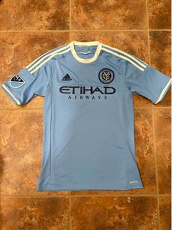 2016 Adidas New York City FC NYCFC Blue Soccer Jersey A99080 Men's Small