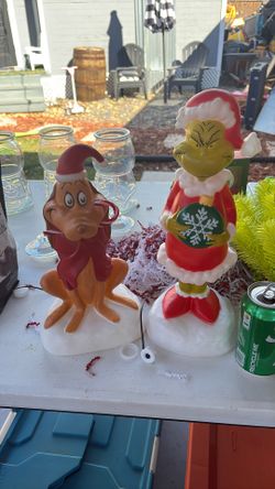Grinch and Max Blow Molds