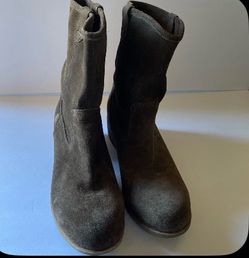 Ugg Black Suede Ankle Boots 8.5
