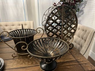 3pc Gold/Bronze Household Set