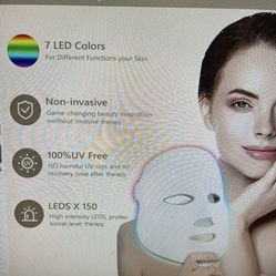 Led Face Mask Light Therapy-7 Colors 
