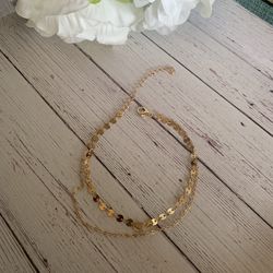 New layered gold ancklet