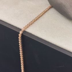 10K Rose Gold Bracelet With 1.08 CT Diamond