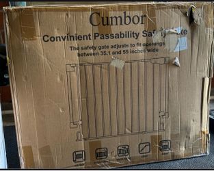 Cumbor 35.1-55" Baby/Pet Gate *BRAND NEW IN BOX *