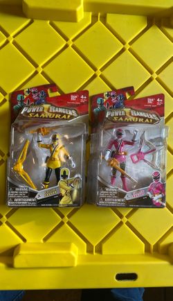 Power Rangers Samurai Yellow & Pink