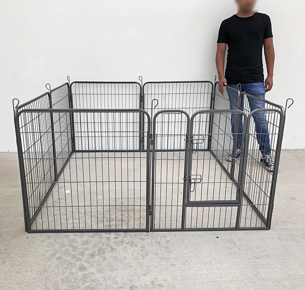 $80 (New) Heavy duty 32” tall x 32” wide x 8-panel pet playpen dog crate kennel exercise cage fence 
