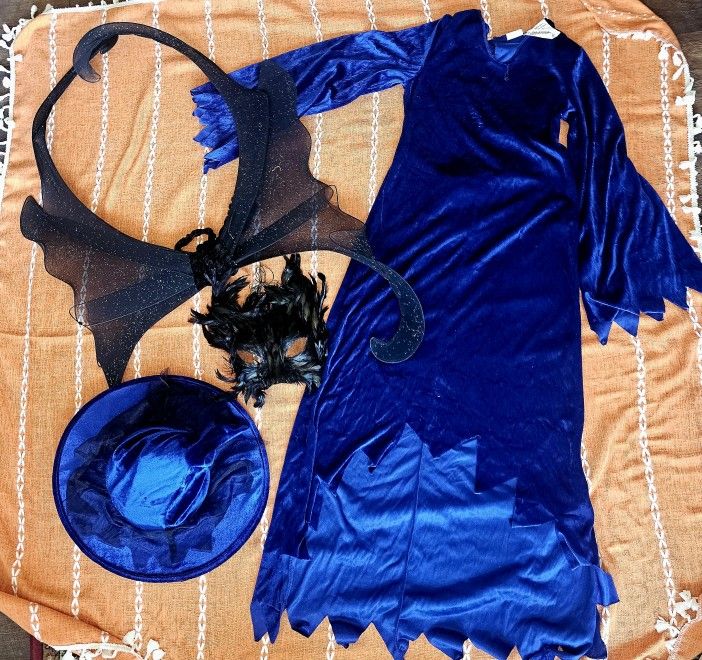 4pc Witch COSTUME, Jr's Size L or 1214, Complete for Sale in Houston