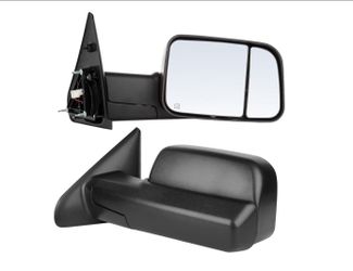 Tow Mirrors Replacement Fit For 2002-08 For Dodge For Ram 1500 and 2500 and 3500