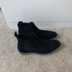 ASOS men boots, black suede