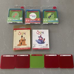 Sizzix Sizzlit / Ellison Thin Cuts summer themed die lot of 10