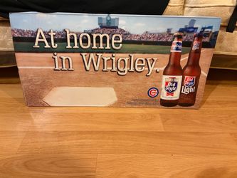 Chicago Cubs and Old Style metal poster