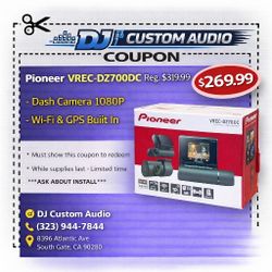 Pioneer VREC-DZ700DC Dash Camera System Wi-Fi 1080P Recording 2 Cam HD 🚨 Payment Options Available 🚨 No Credit Needed 🚨 