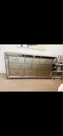 Z Gallerie Dresser Ava Gram Dresser + 2 Night Stands! CASH ONLY, OBO, can help move out by Saturday