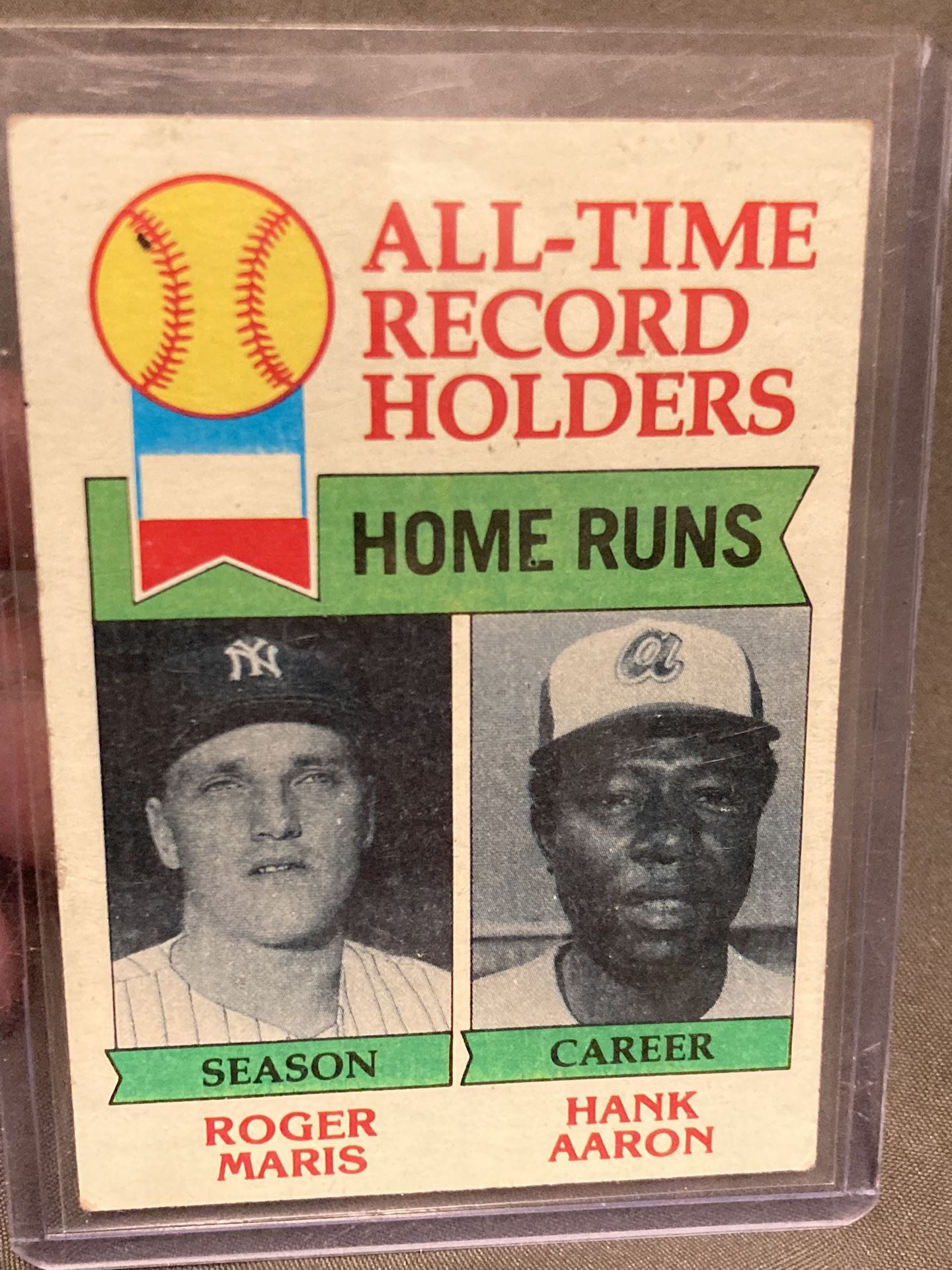 1979 Topps #413 Hank Aaron & Roger Maris Card