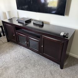 Black/espresso  Tv/Entertainment Stand