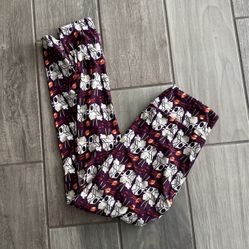 Lularoe OS Purple Takeout Boxes Leggings