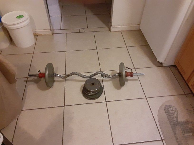 Exercise Equipment Weights And Curling Bar