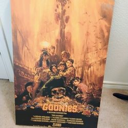 Goonies Black Float Canvas art 20" x 30" 