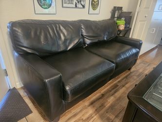 Black Leather Couch