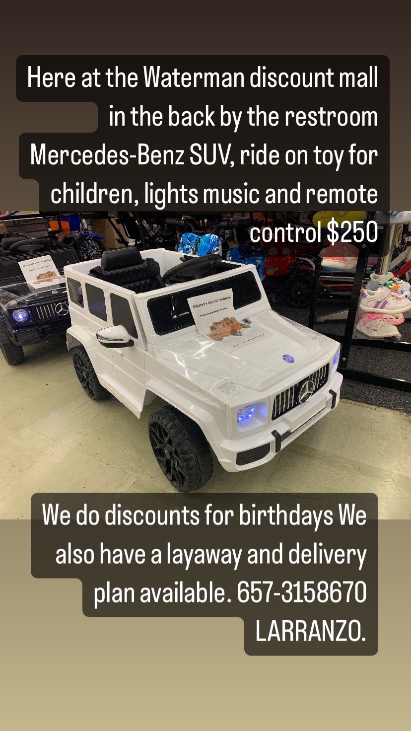 G Wagon Mercedes-Benz Power Wheel Right On Toy For Kids $250 Remote Control