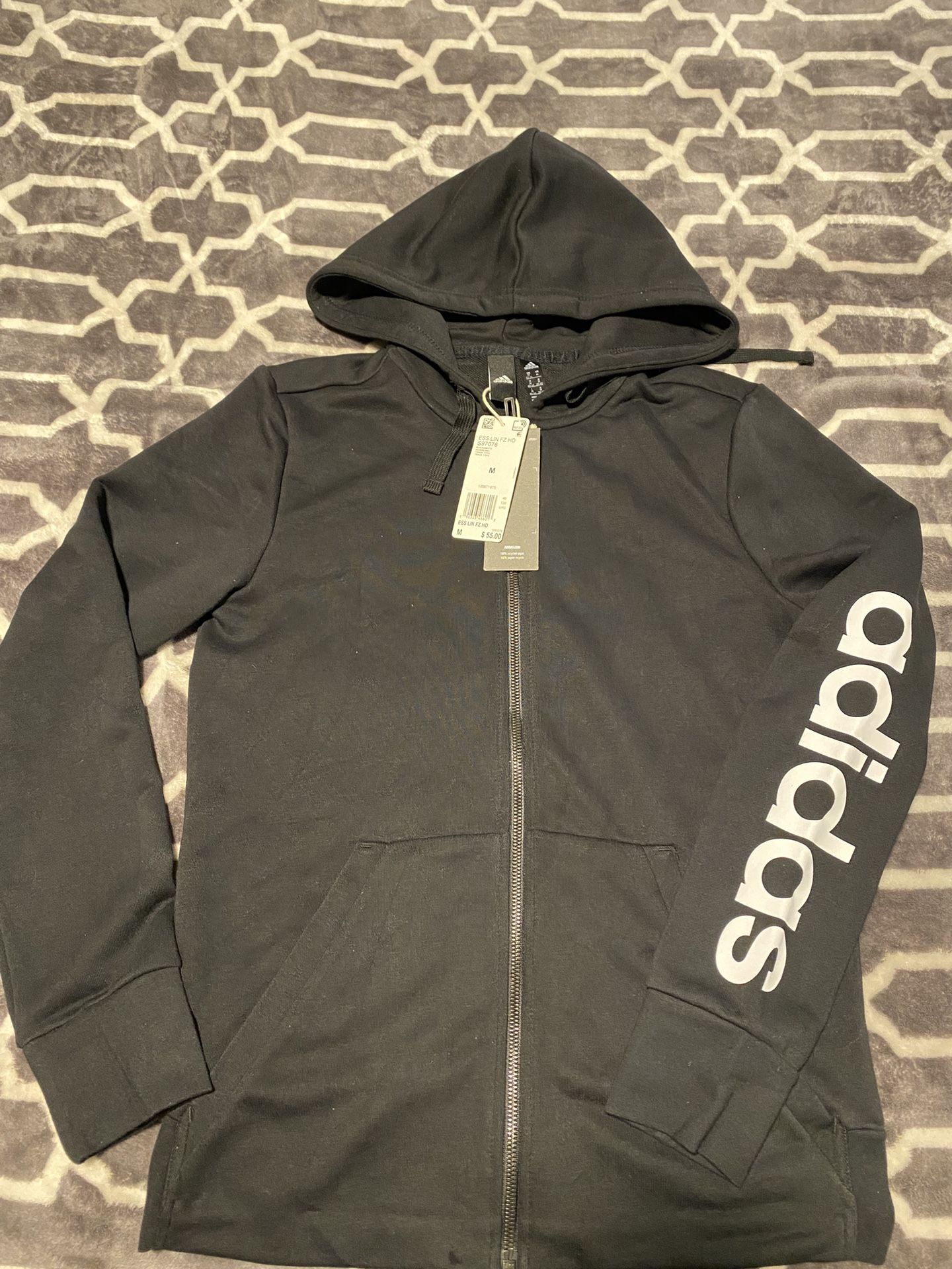 Adidas Zip Up Hoodie Jacket Women’s Size Medium