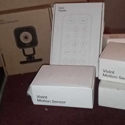 Vivint System With Motion Sensors And Cameras & Door Sensors 
