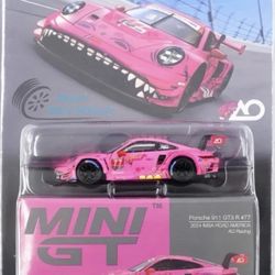 Mini GT Porsche 911 GT3 R #77 2024 IMSA Road America AO Racing