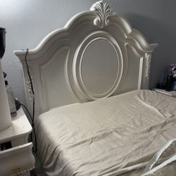 White Twin Bed Frame dismembered already