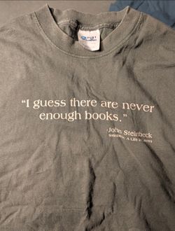 Vintage John Steinbeck Quote T-Shirt – Book Lover Tee – $15