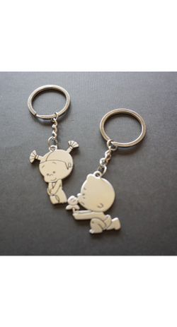 New boy and girl keychain