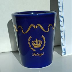 Vintage Faberge Cobalt Blue Candle
