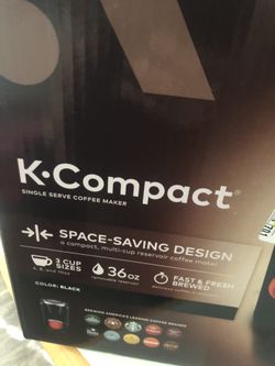 Keurig K-Compact Single-Serve K-Cup Pod Coffee Maker, Black