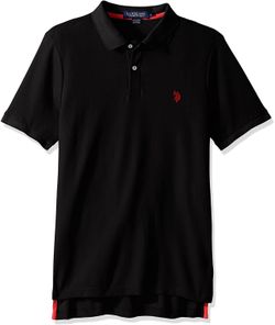 U.S. Polo Assn. Men's Ultimate Pique Polo Shirt BLCK-M