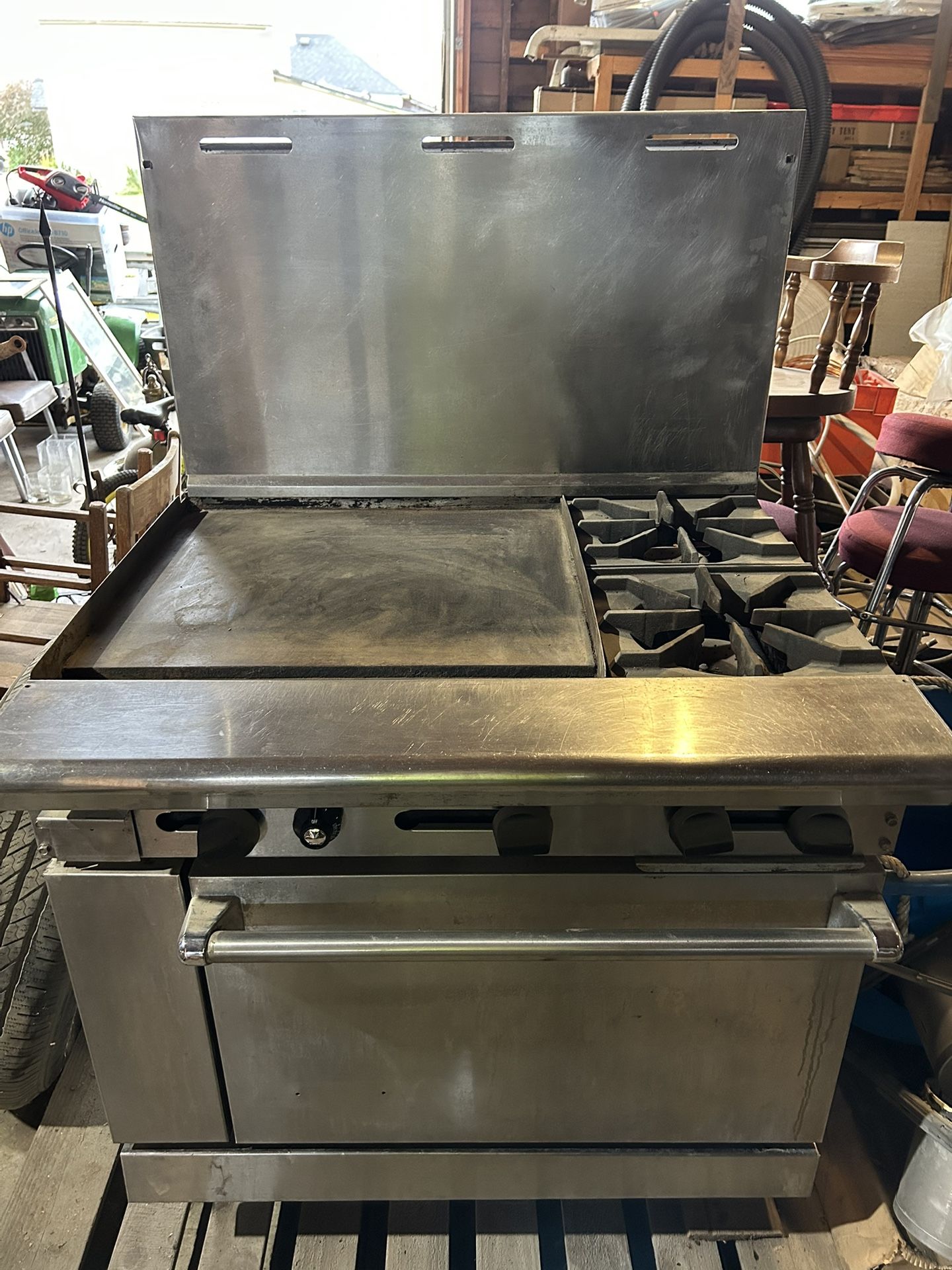 36” Propane Range, Stainless, Commercial 