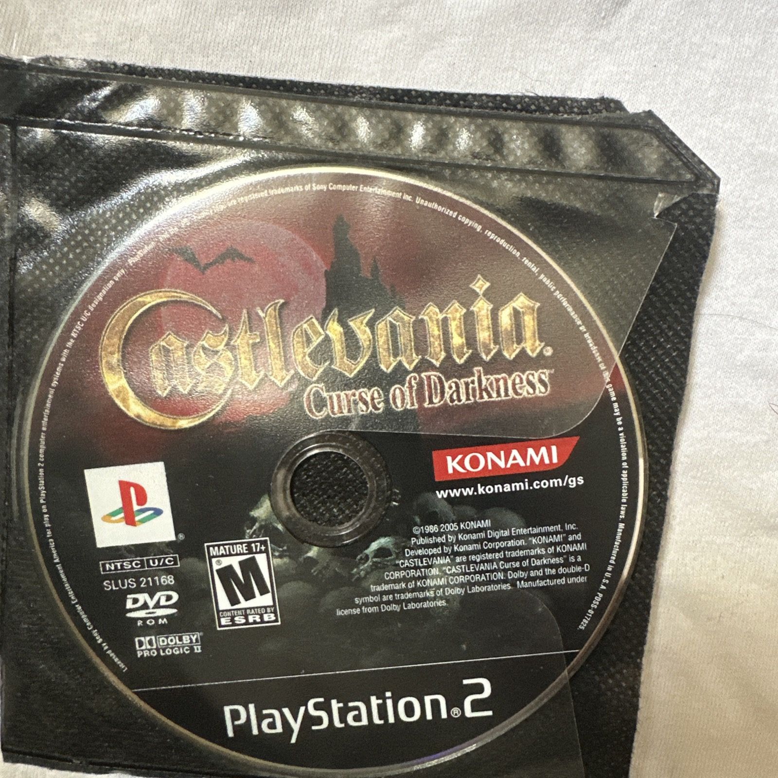 Castlevania Curse Of Darkness Ps2
