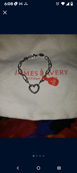 James Avery Heart Charm Bracelet