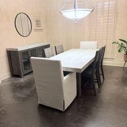 Titan Dining Table + 6 Chairs 