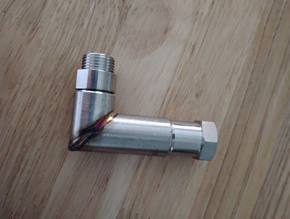 90 Degree Bend Oxygen Sensor Defouler O2 Spacer Adapter