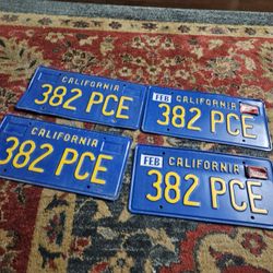 California License Plates